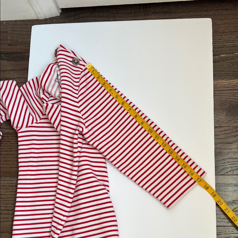 Croft & Barrow Red and White Striped Top - Picture 7 of 9